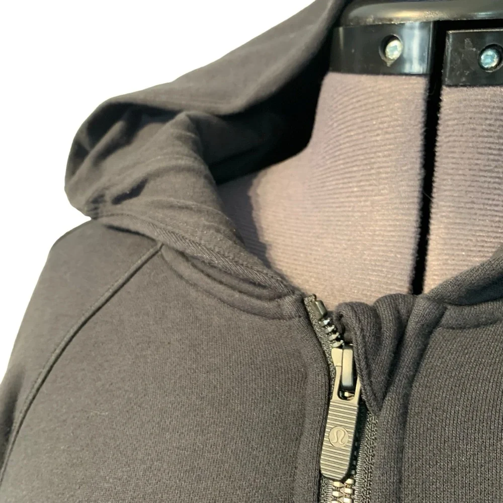 Lululemon Hugged Waist Zip Hoodie Black Cropped Jacket Size 8 - Picture 8 of 16